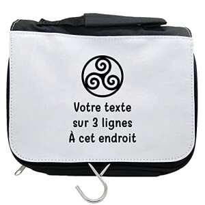 Trousse de toilette Triskel noir