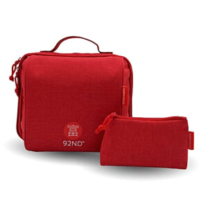 Trousse de toilette rouge