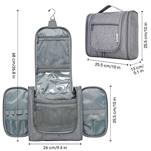 Trousse de toilette gris (grand) variant 5 